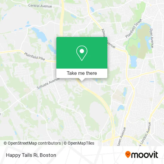 Happy Tails Ri map