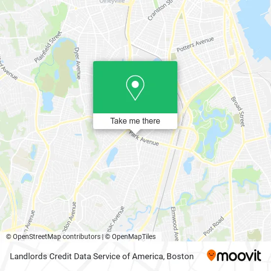 Landlords Credit Data Service of America map