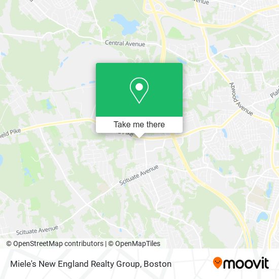 Miele's New England Realty Group map