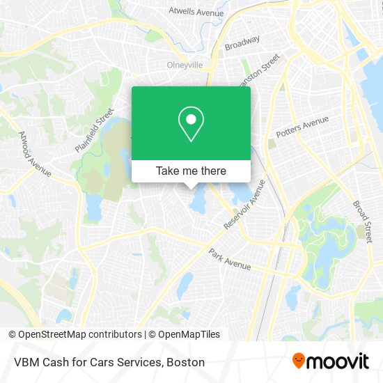 VBM Cash for Cars Services map