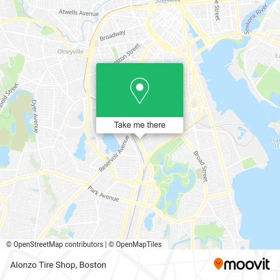 Alonzo Tire Shop map