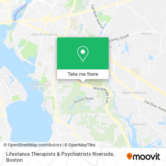 Mapa de Lifestance Therapists & Psychiatrists Riverside