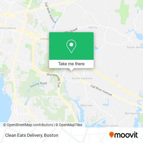 Clean Eats Delivery map