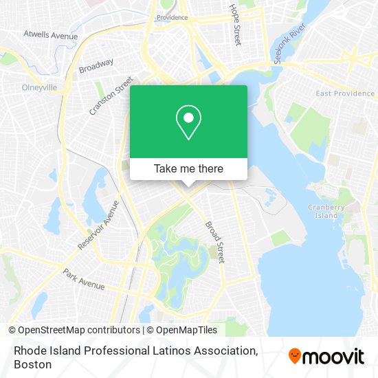 Mapa de Rhode Island Professional Latinos Association