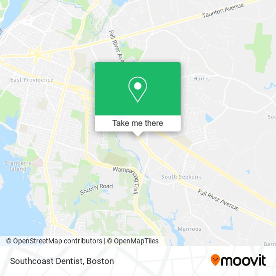 Southcoast Dentist map