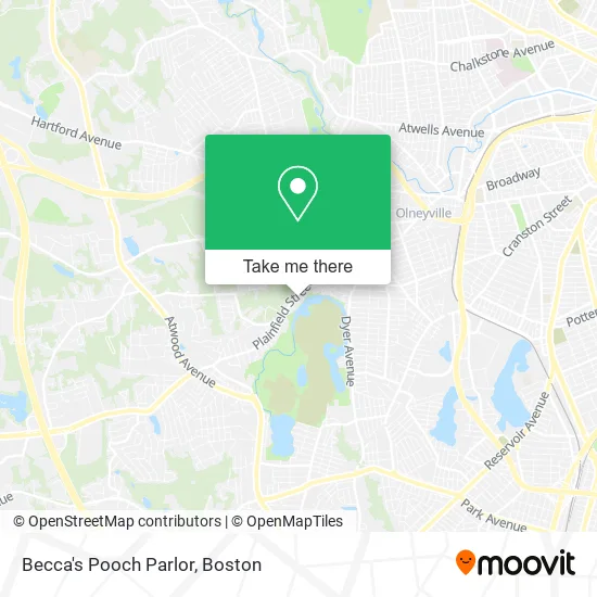 Becca's Pooch Parlor map