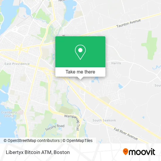 Mapa de Libertyx Bitcoin ATM