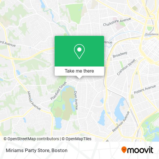 Miriams Party Store map