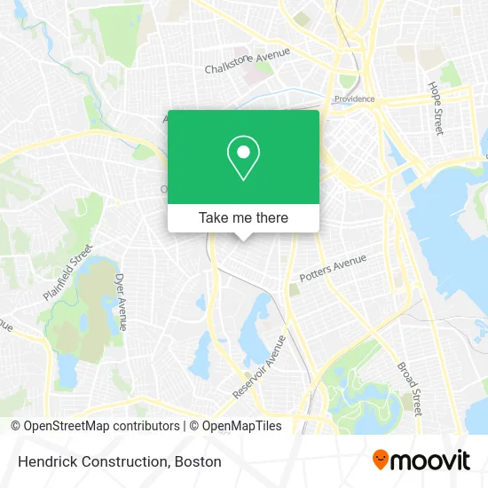 Hendrick Construction map