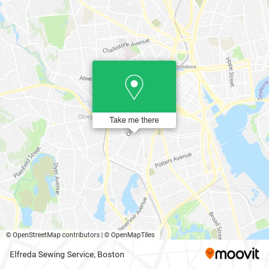 Elfreda Sewing Service map