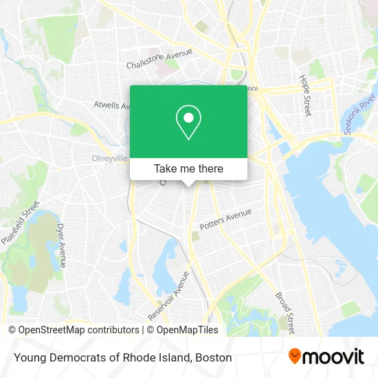 Young Democrats of Rhode Island map
