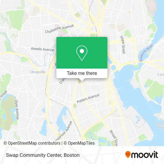 Swap Community Center map