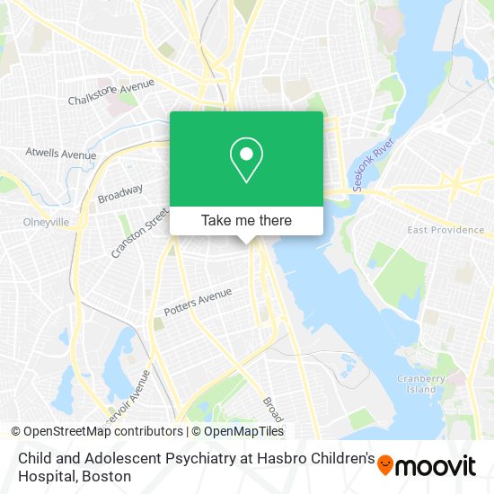 Child and Adolescent Psychiatry at Hasbro Children's Hospital map