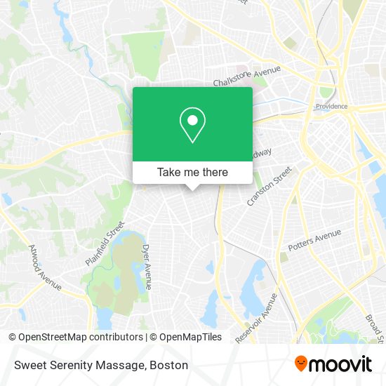 Sweet Serenity Massage map