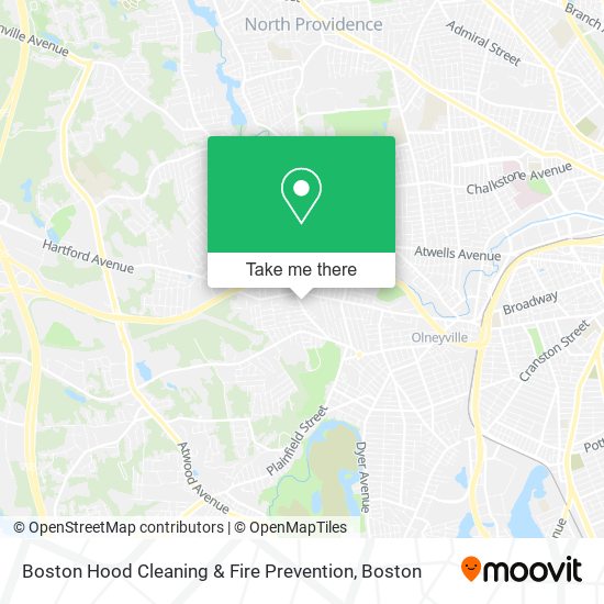 Boston Hood Cleaning & Fire Prevention map