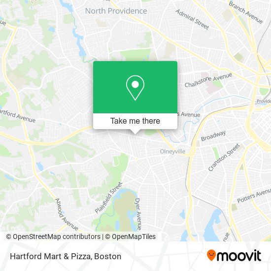 Hartford Mart & Pizza map