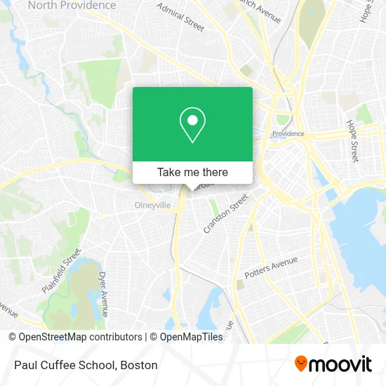 Paul Cuffee School map