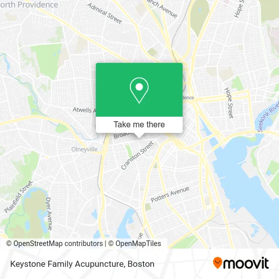 Keystone Family Acupuncture map