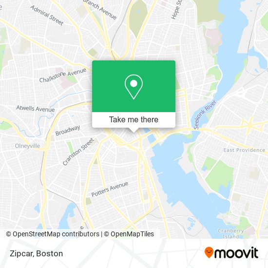 Mapa de Zipcar