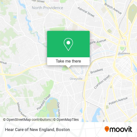 Hear Care of New England map