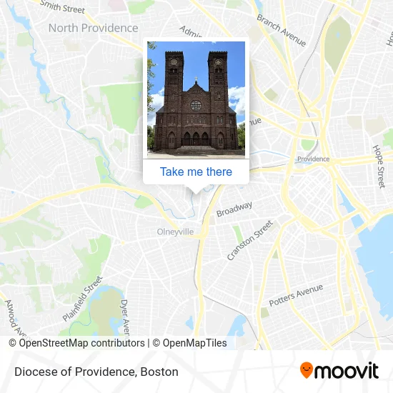 Diocese of Providence map