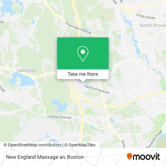 New England Massage an map