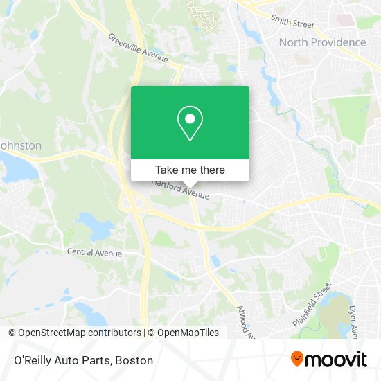 O'Reilly Auto Parts map