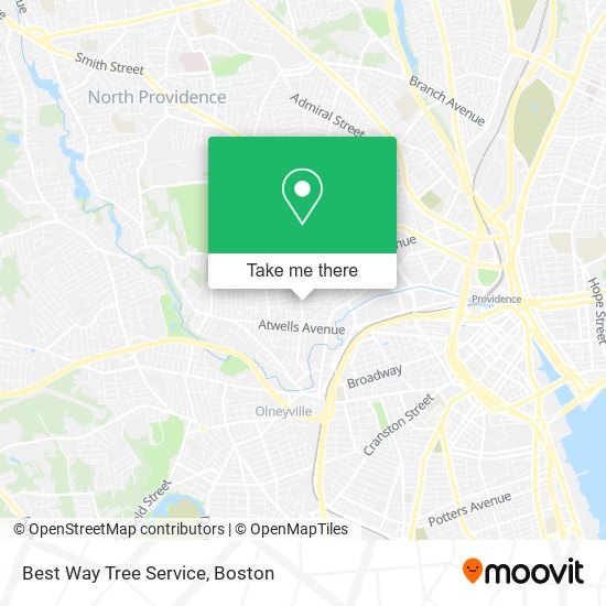 Best Way Tree Service map