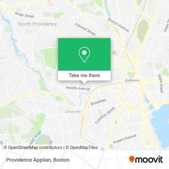 Providence Applian map