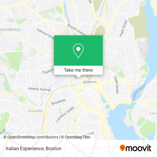 Italian Experience map