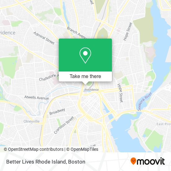 Better Lives Rhode Island map