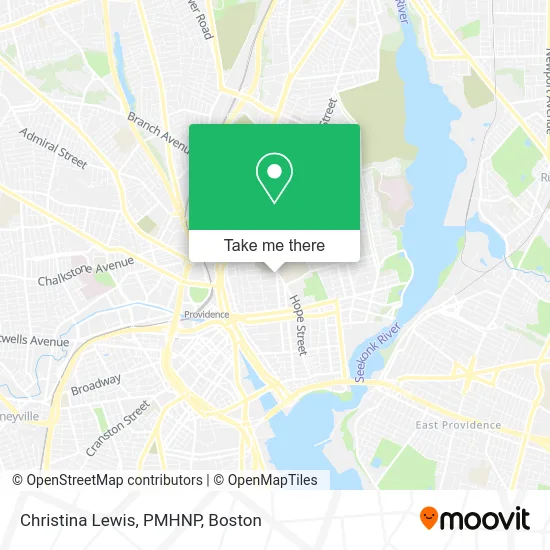 Christina Lewis, PMHNP map