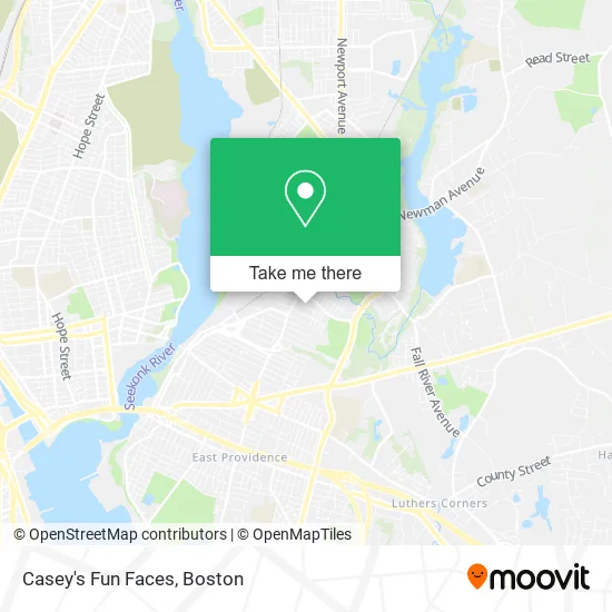 Casey's Fun Faces map