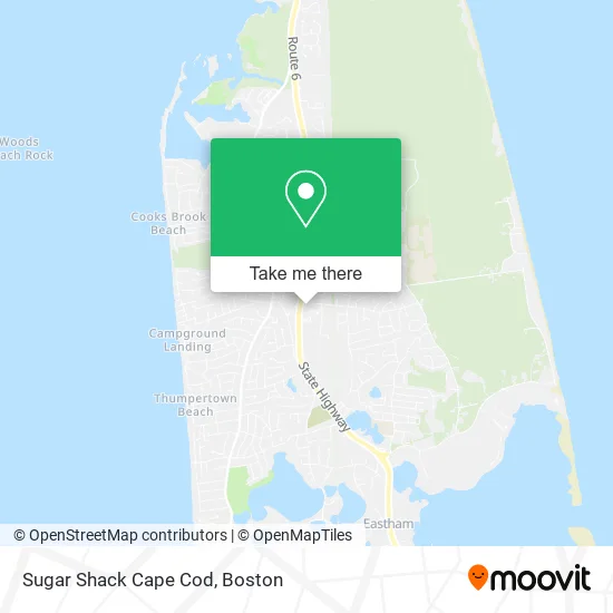 Sugar Shack Cape Cod map