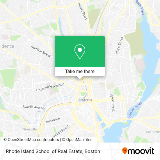 Rhode Island School of Real Estate map