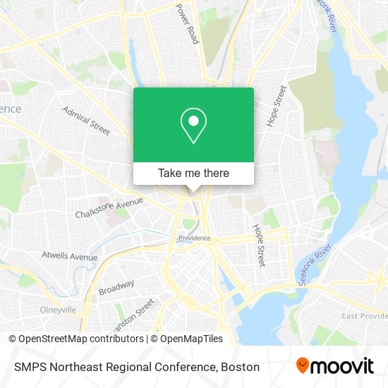 Mapa de SMPS Northeast Regional Conference