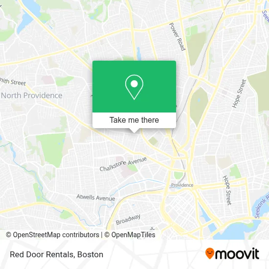 Red Door Rentals map