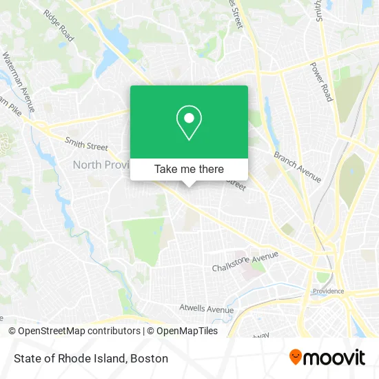 State of Rhode Island map