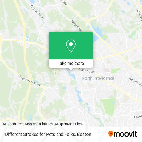 Mapa de Different Strokes for Pets and Folks
