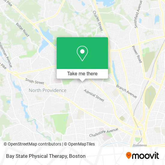 Bay State Physical Therapy map