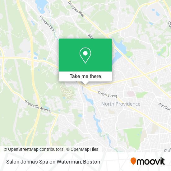 Mapa de Salon Johna's Spa on Waterman