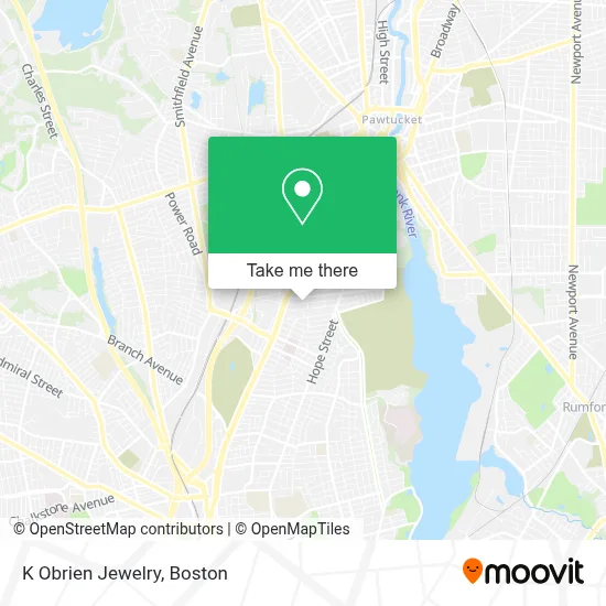 K Obrien Jewelry map