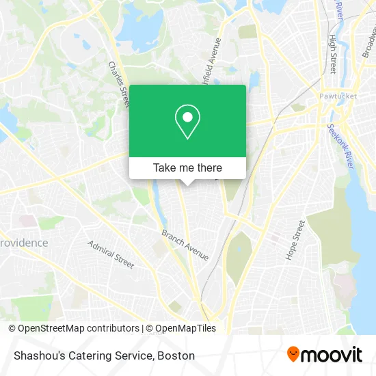 Shashou's Catering Service map