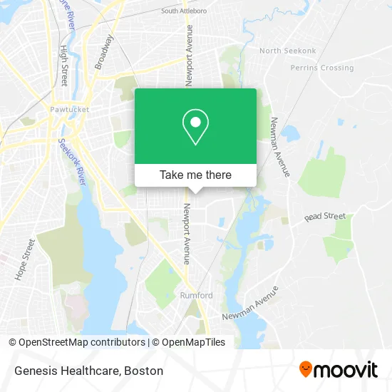 Genesis Healthcare map