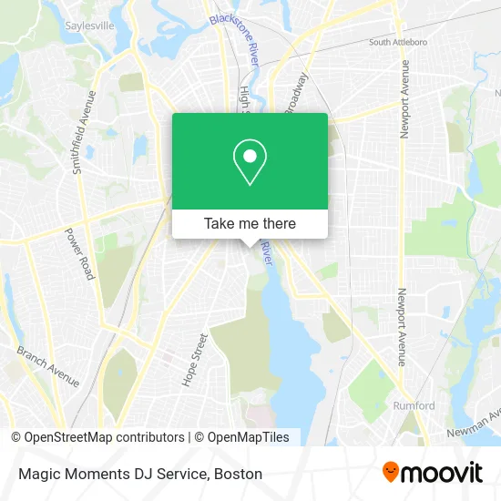 Magic Moments DJ Service map