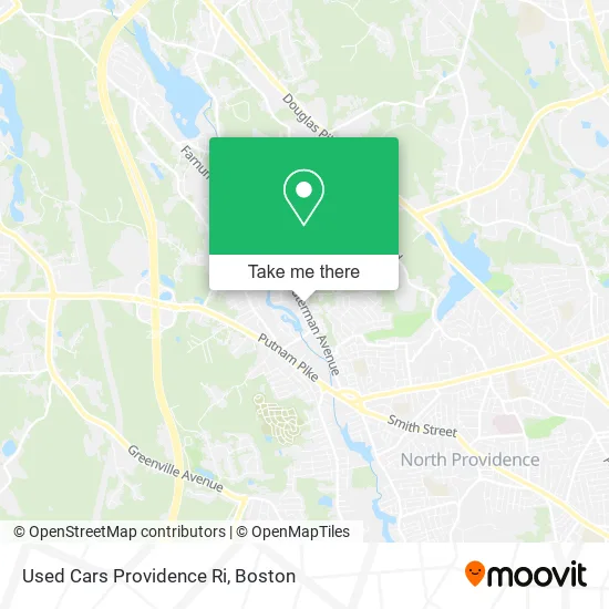 Mapa de Used Cars Providence Ri