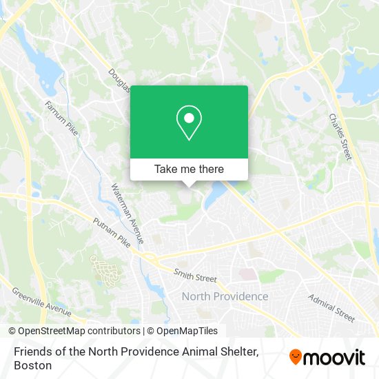 Friends of the North Providence Animal Shelter map