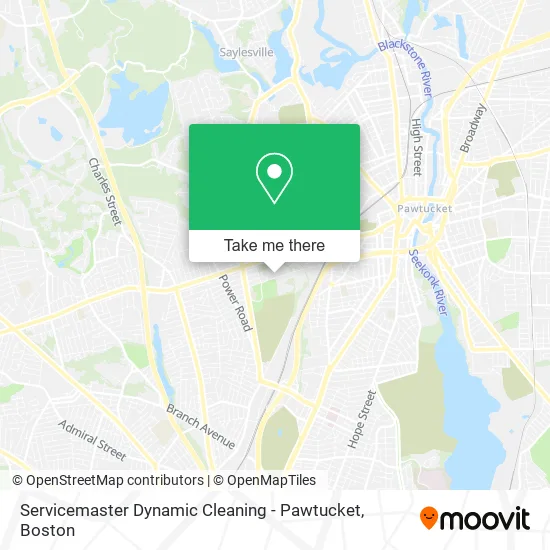 Servicemaster Dynamic Cleaning - Pawtucket map