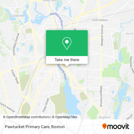 Pawtucket Primary Care map
