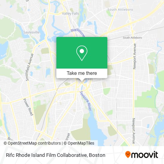 Mapa de Rifc Rhode Island Film Collaborative